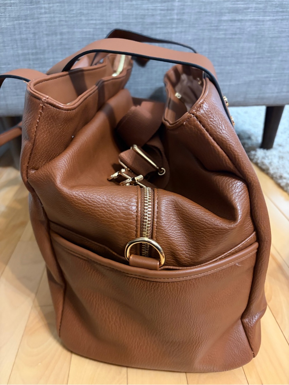 Poppy & Peonies Chestnut Brown Mini Voyager - Picture 3 of 9